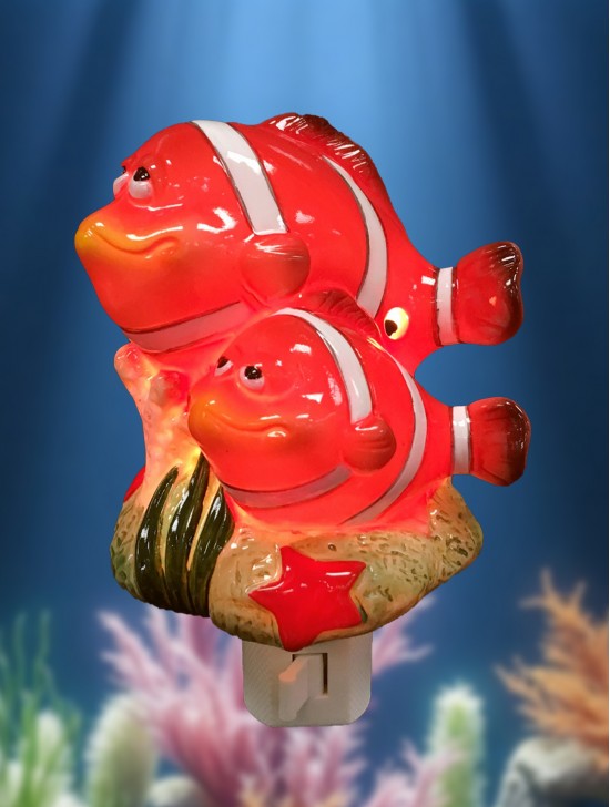 Porcelain Fishes Night light with Gift Box